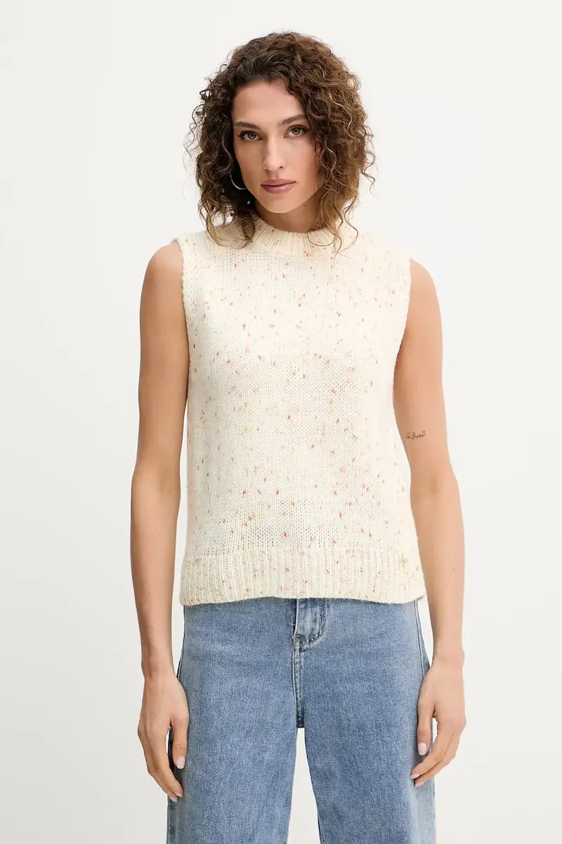 Silvian Heach Gilet Donna Beige 3423444