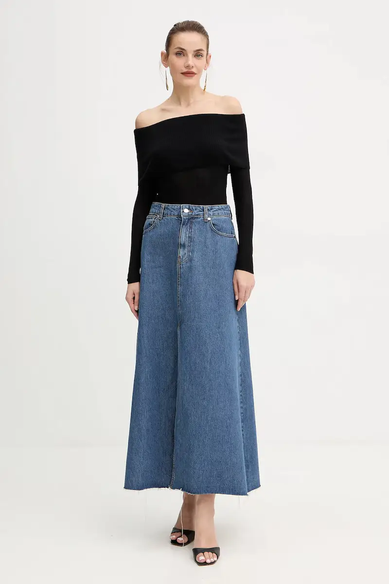 gonna di jeans KEBE colore blu GPA25142GO miniatura 2