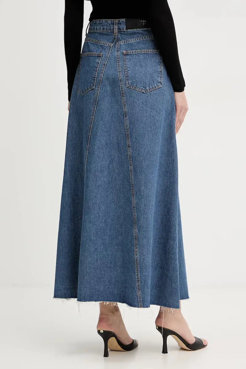 gonna di jeans KEBE colore blu GPA25142GO miniatura 3