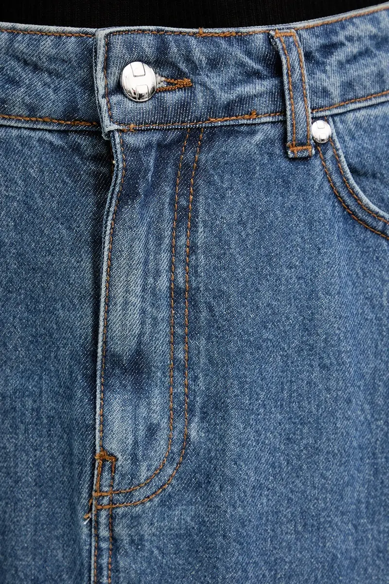 gonna di jeans KEBE colore blu GPA25142GO miniatura 4