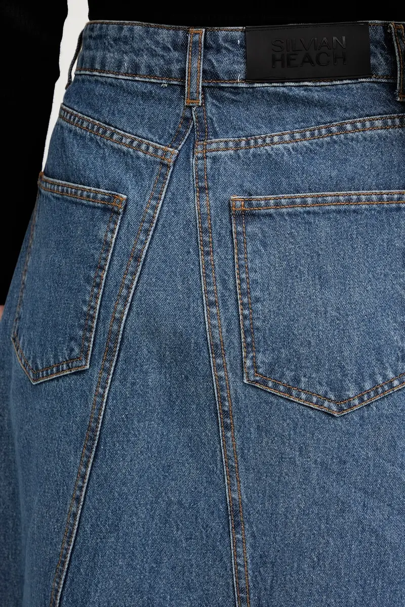 gonna di jeans KEBE colore blu GPA25142GO miniatura 5