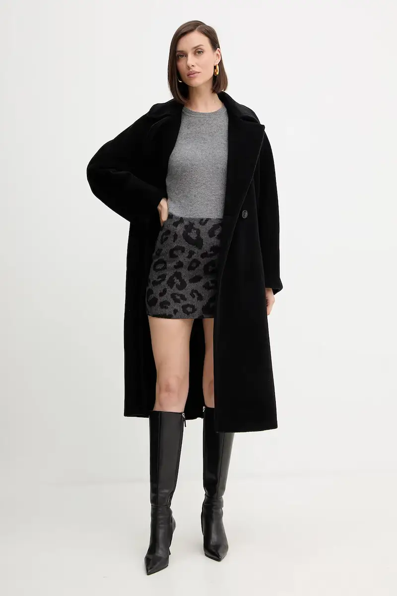 gonna in lana GARCIA colore nero GPA25033MG miniatura 2