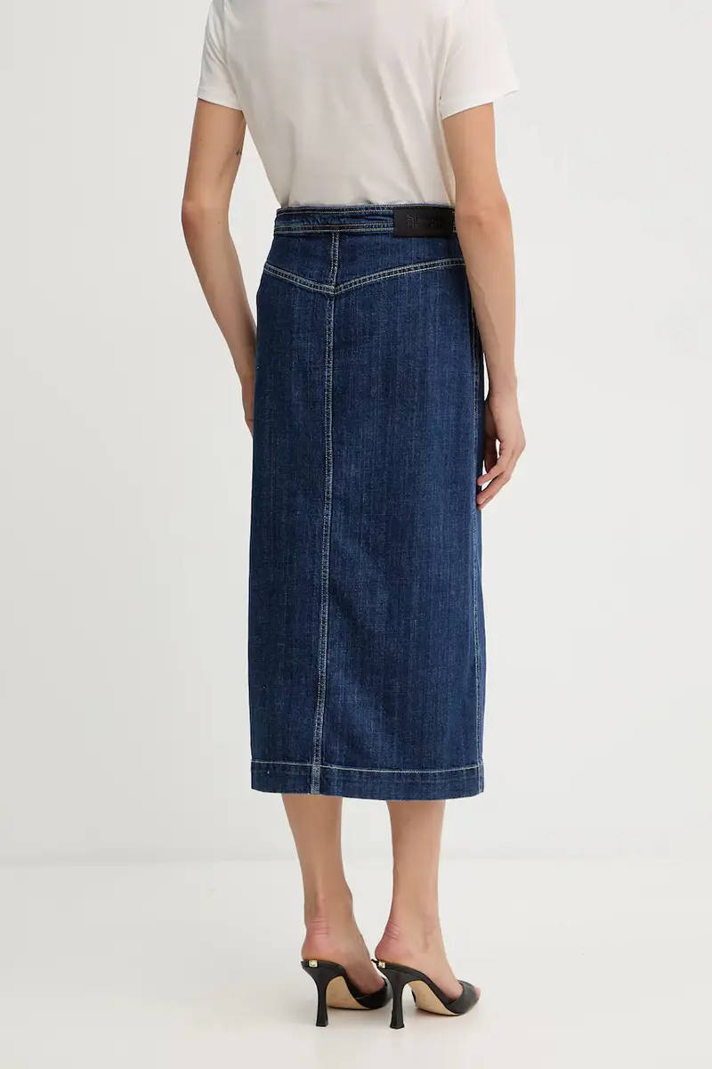 gonna SIKIM colore blu navy GPA25402GO miniatura 3