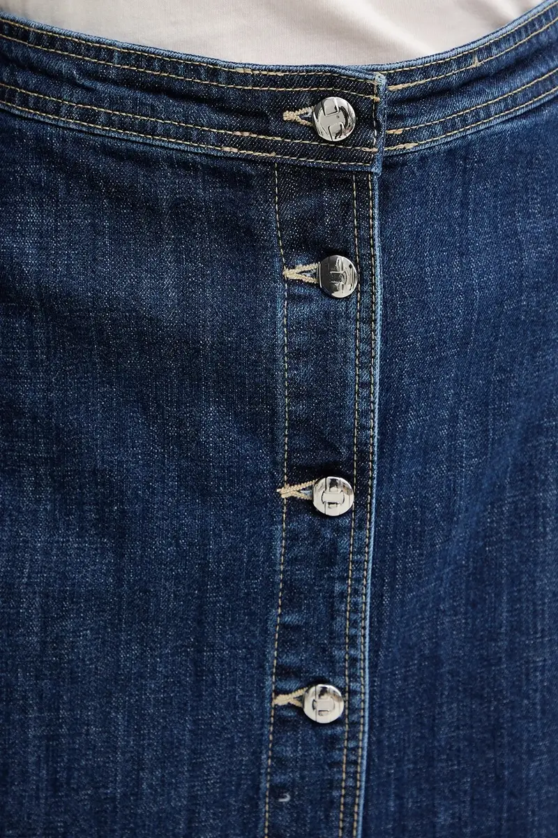 gonna SIKIM colore blu navy GPA25402GO miniatura 4