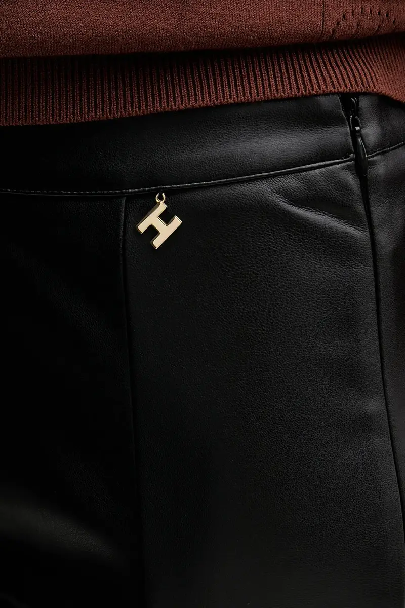 Silvian Heach Leggings Donna Nero 3426901 miniatura 4