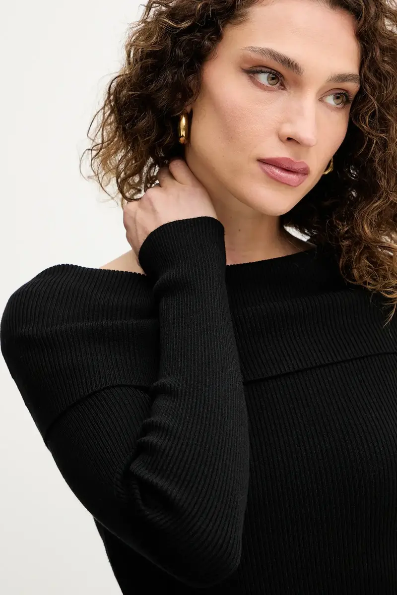 maglione FRIDRIK donna colore nero GPA25249MA miniatura 3