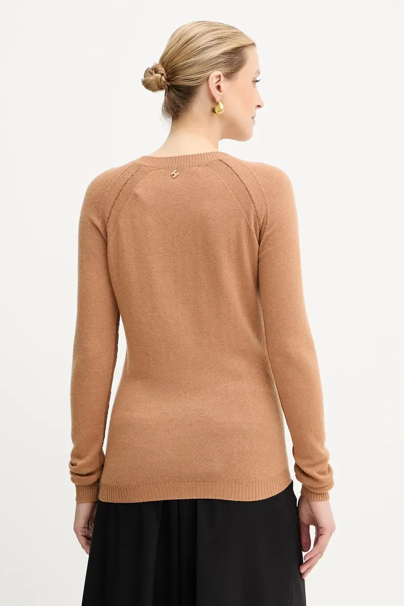 maglione in misto lana DIEGOROSA donna colore marrone GPA25242MA miniatura 3