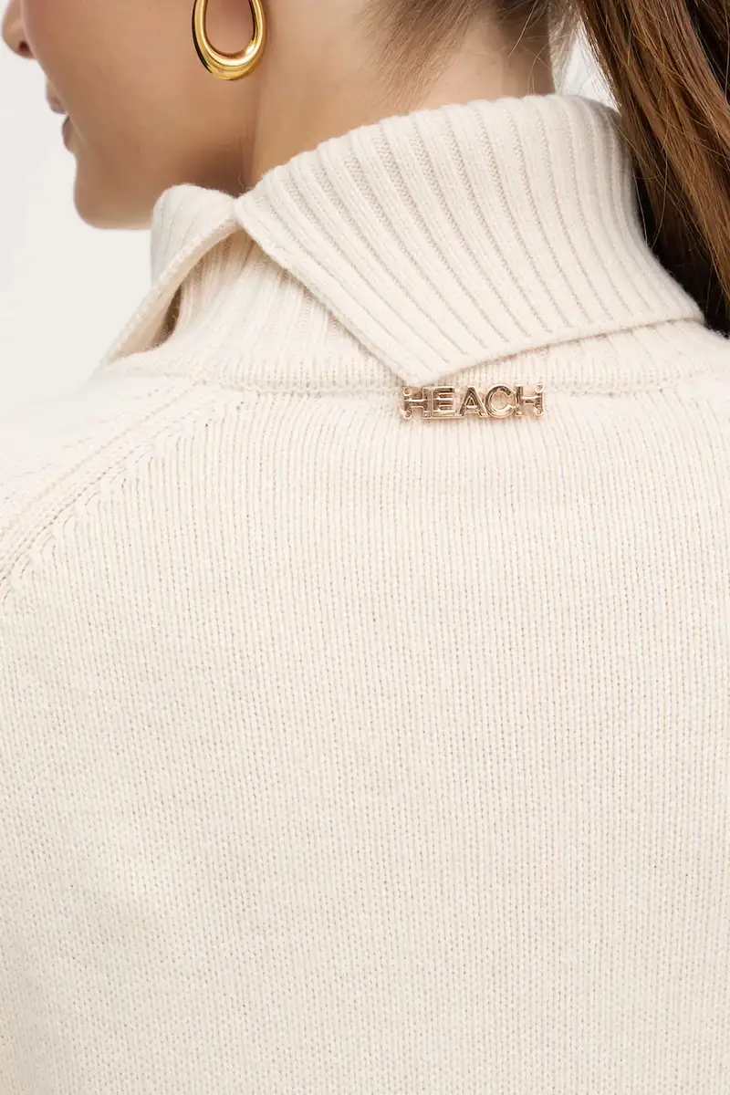 maglione in misto lana DIOUF donna colore beige GPA25232LU miniatura 5