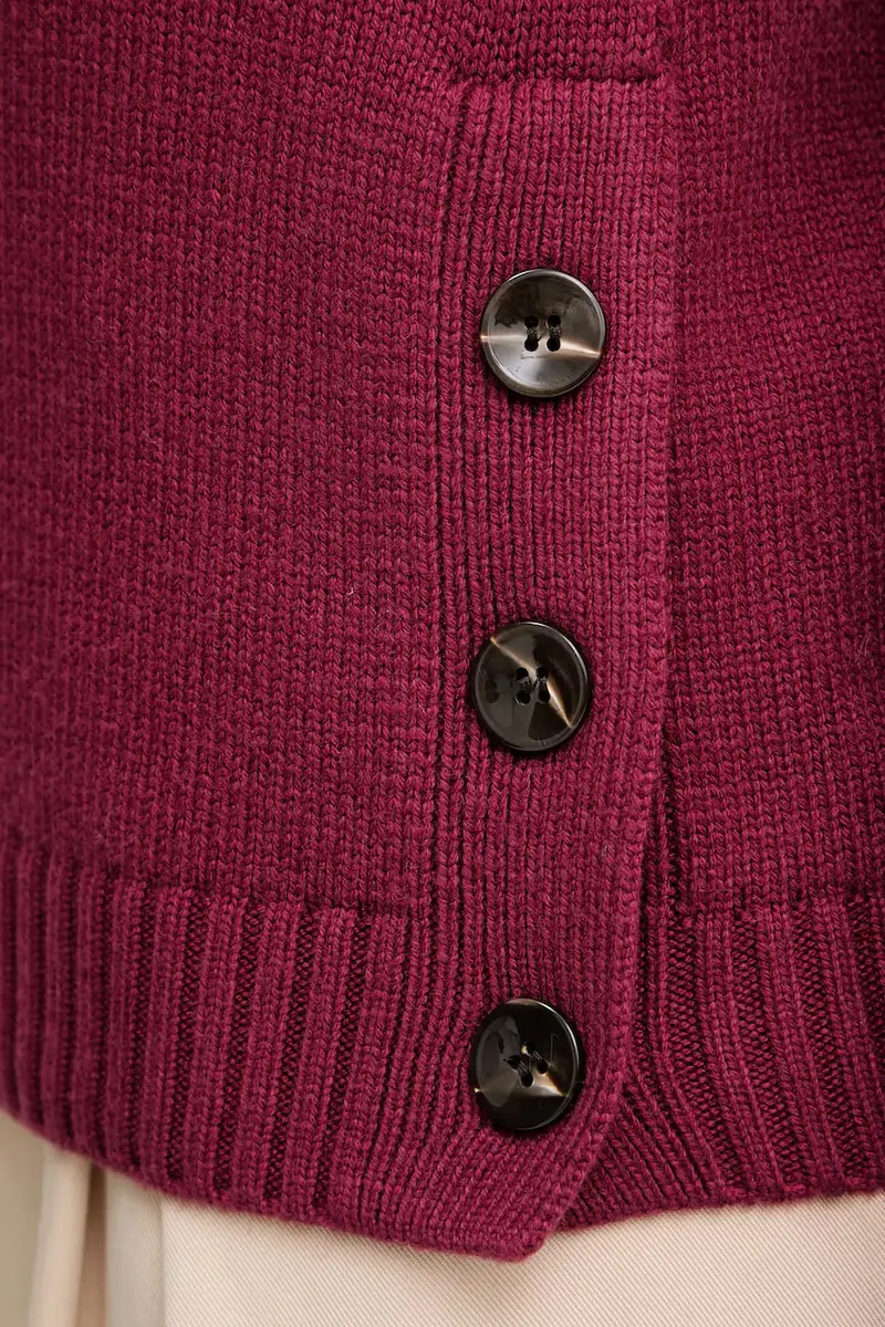 maglione in misto lana DIOUF donna colore granata GPA25232LU miniatura 5