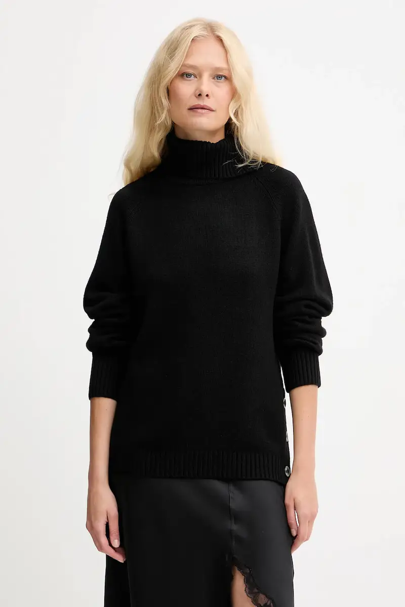 maglione in misto lana DIOUF donna colore nero GPA25232LU