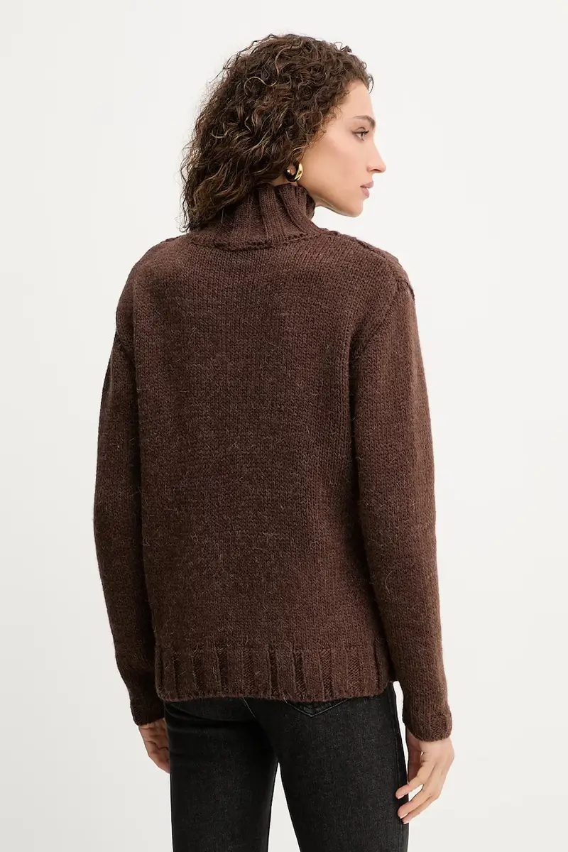 maglione in misto lana HENRY donna colore marrone GPA25255LU miniatura 3