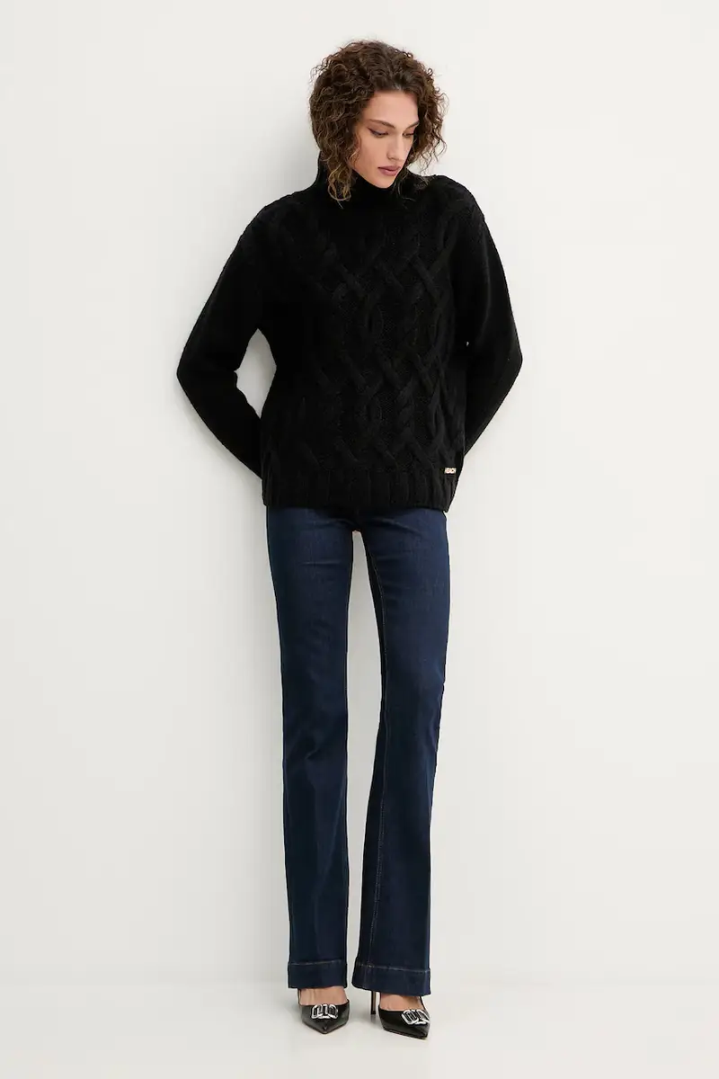 maglione in misto lana HENRY donna colore nero GPA25255LU miniatura 2