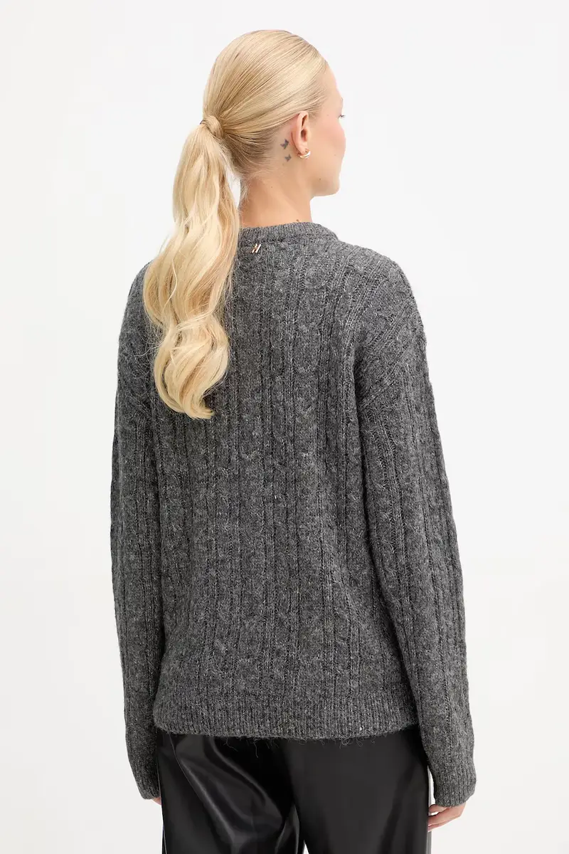 maglione in misto lana MARKOVKA donna colore grigio GPA25146MA miniatura 3