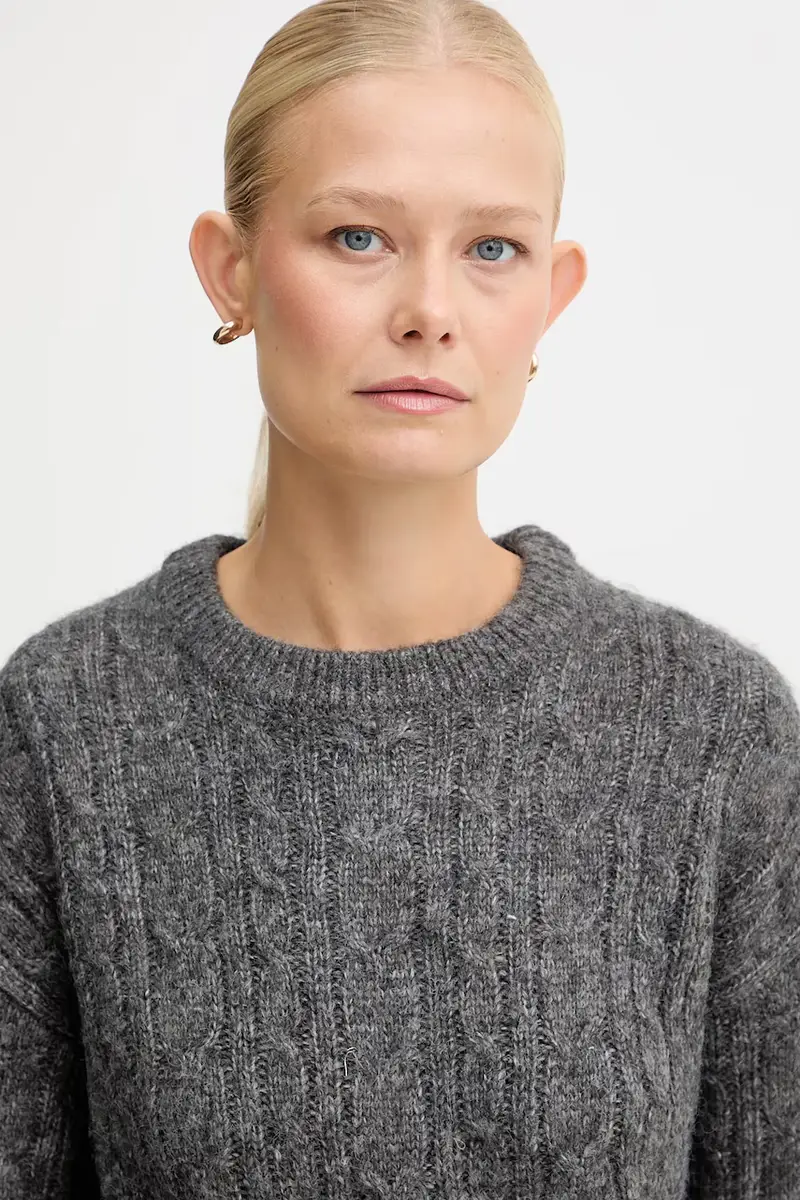 maglione in misto lana MARKOVKA donna colore grigio GPA25146MA miniatura 4