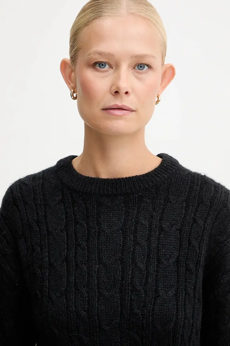 maglione in misto lana MARKOVKA donna colore nero GPA25146MA miniatura 4