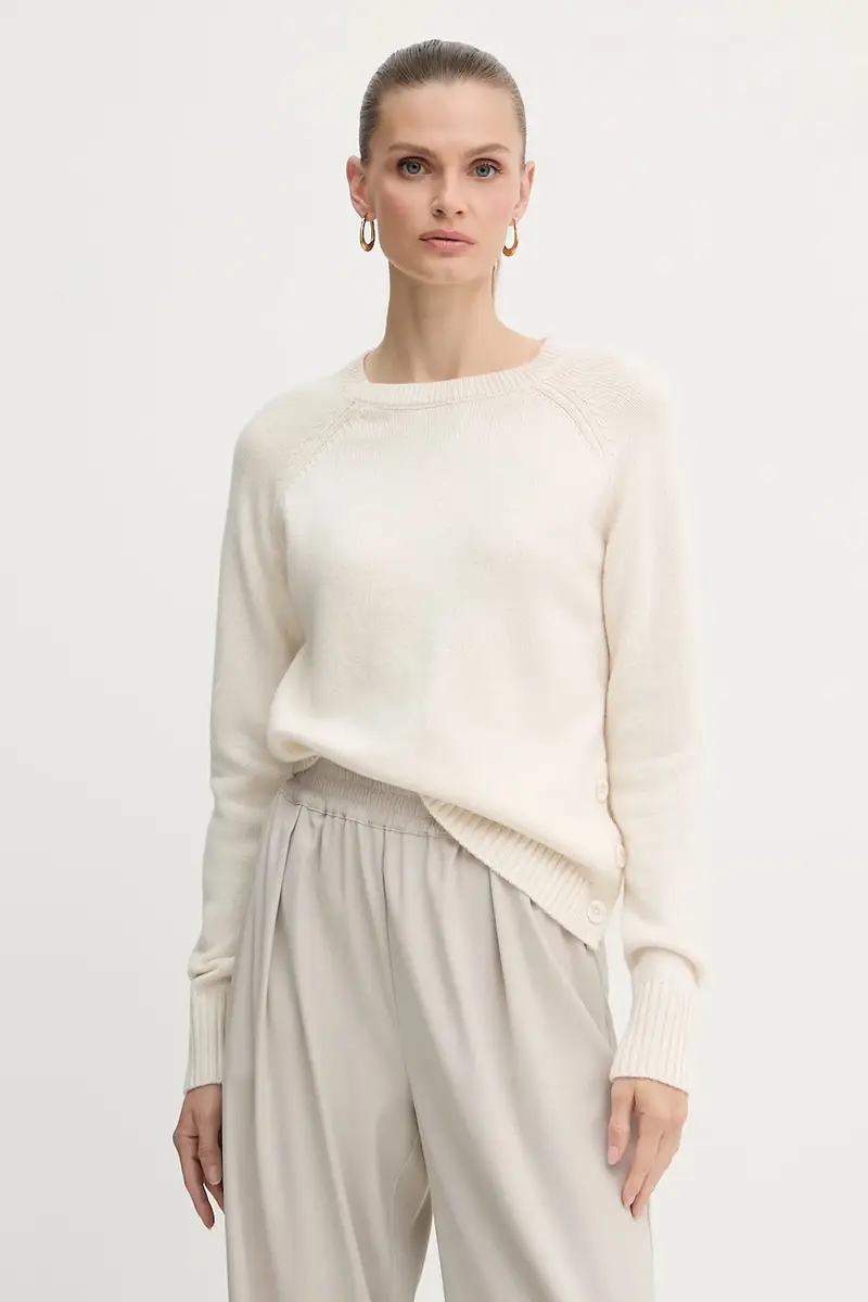 maglione in misto lana PICOULANE donna colore beige GPA25233MA