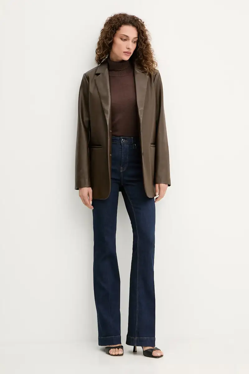 maglione in misto lana SAM donna colore marrone GPA25244LU miniatura 2