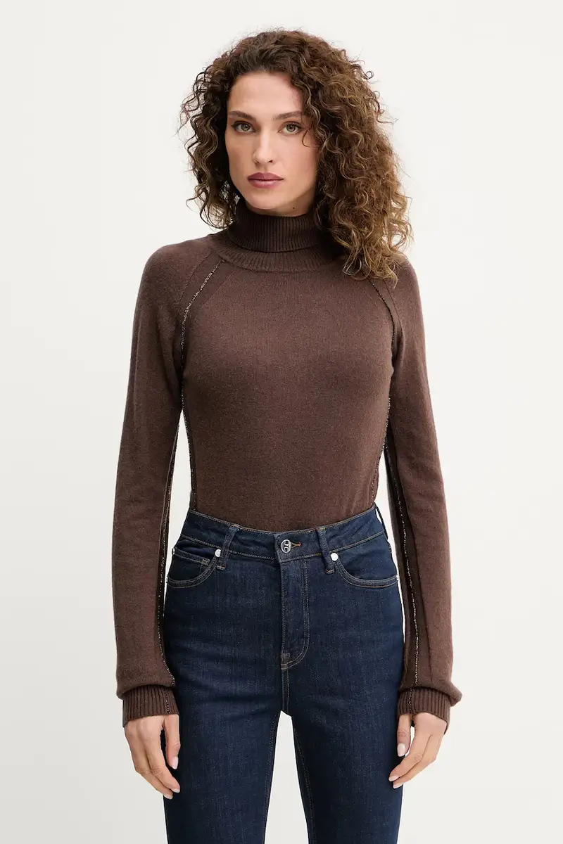 maglione in misto lana SAM donna colore marrone GPA25244LU