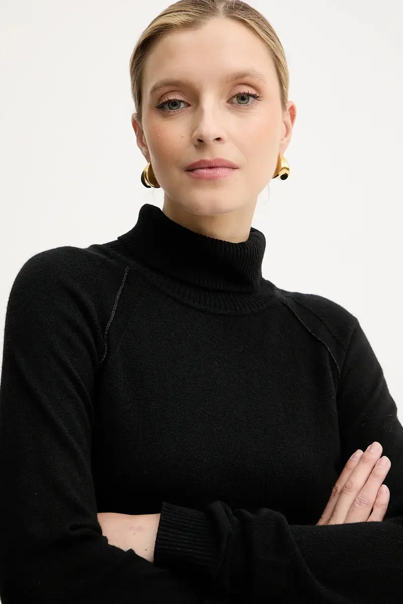 maglione in misto lana SAM donna colore nero GPA25244LU miniatura 5