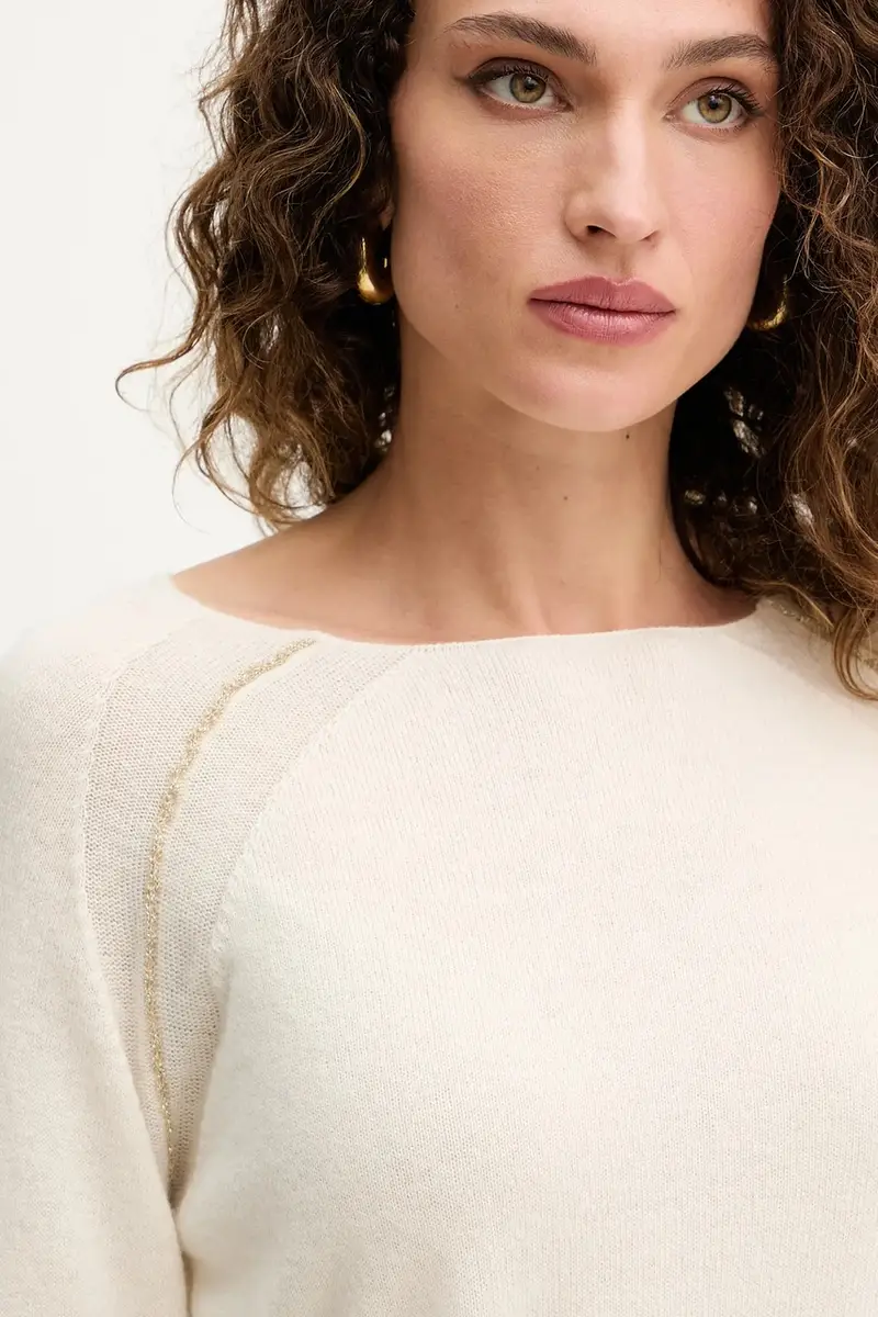 maglione KARIM donna colore beige GPA25241MA miniatura 4