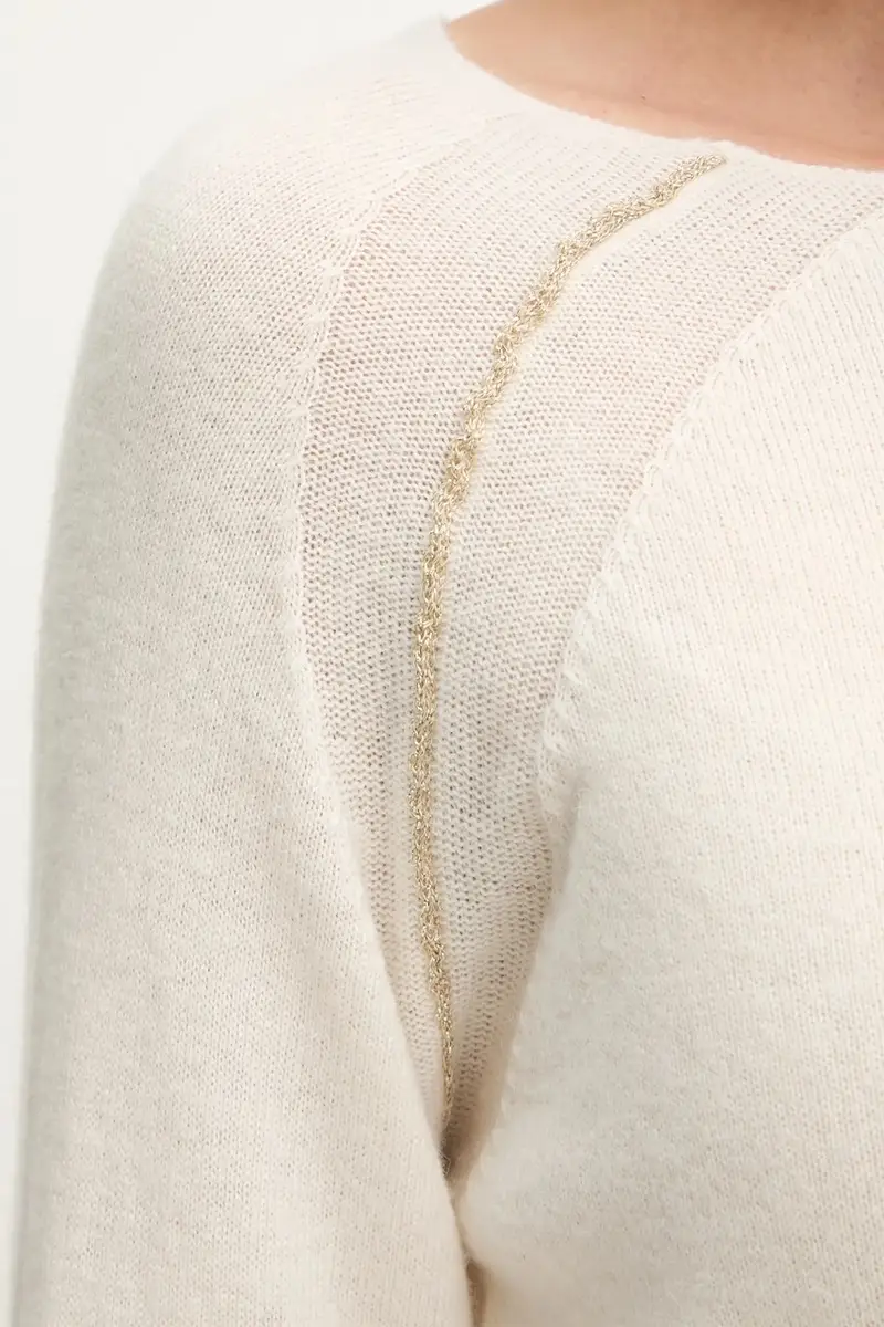 maglione KARIM donna colore beige GPA25241MA miniatura 5