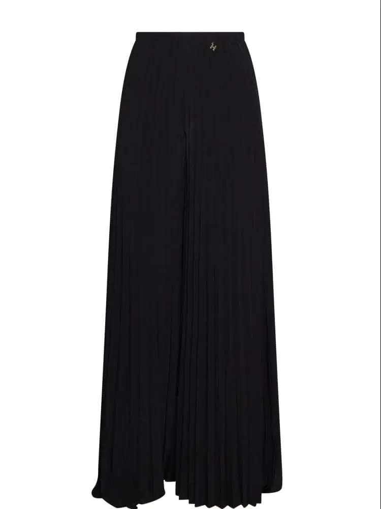 pantaloni con lavorazione plissé gappel nero