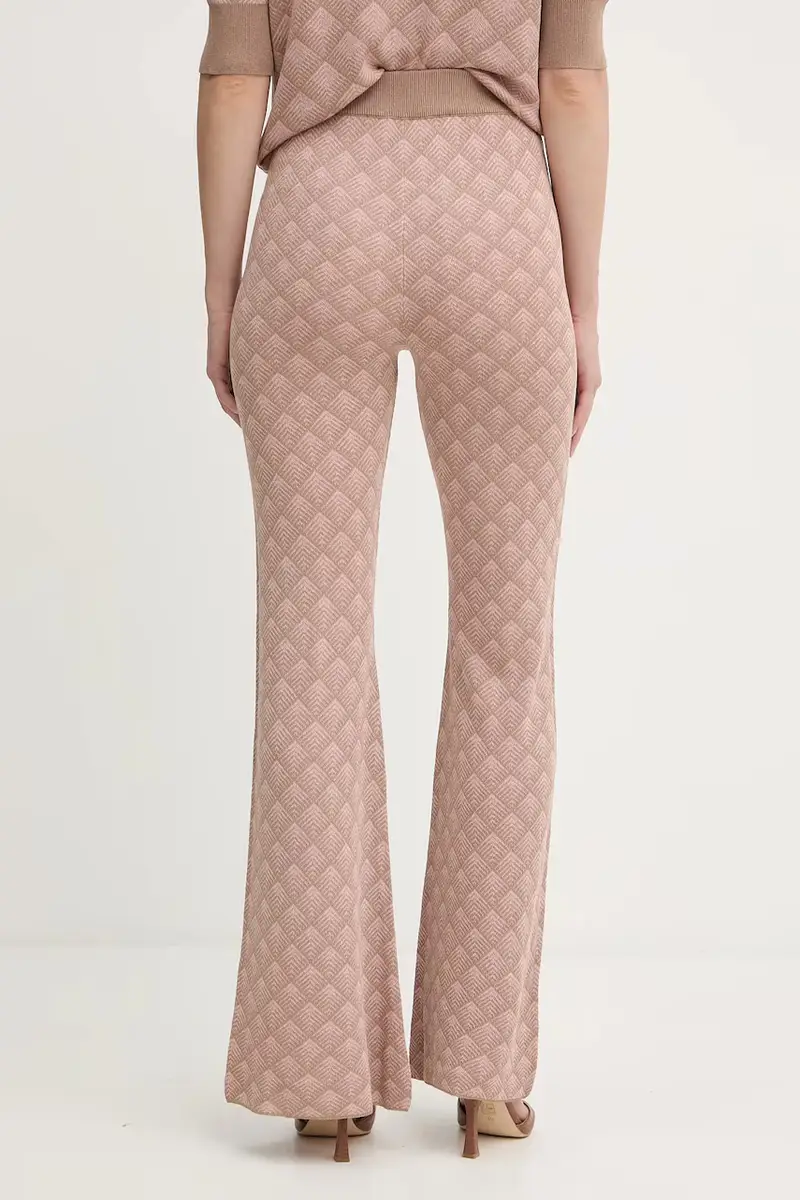 pantaloni in lino misto ARIS donna colore rosa GPA25201PA miniatura 3