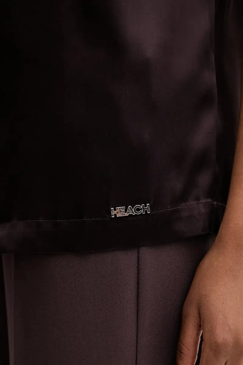 Silvian Heach T-shirt Donna Marrone 3619011 miniatura 5