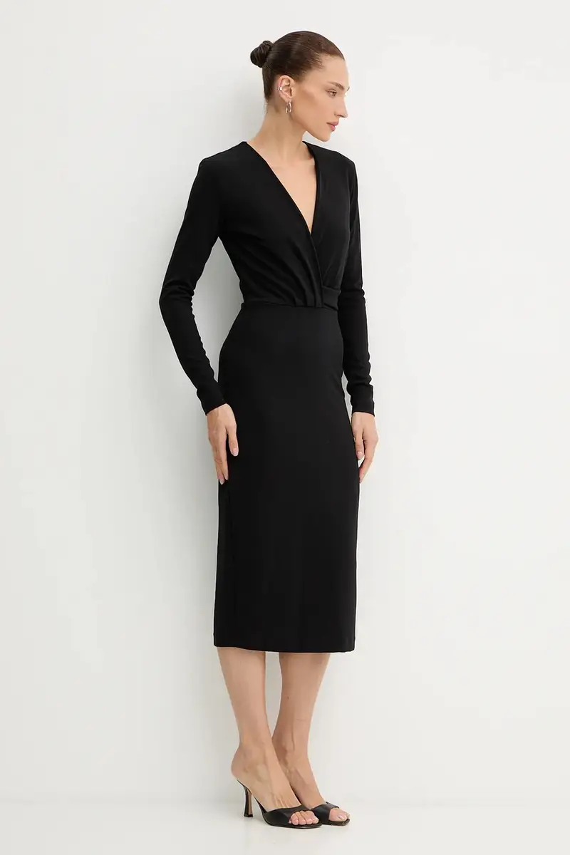 vestito BAGHED colore nero GPA25002VE miniatura 2