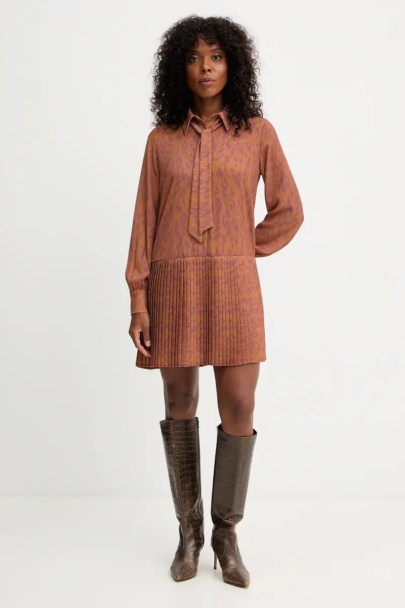 vestito BENYE colore marrone GPA25467VE miniatura 2