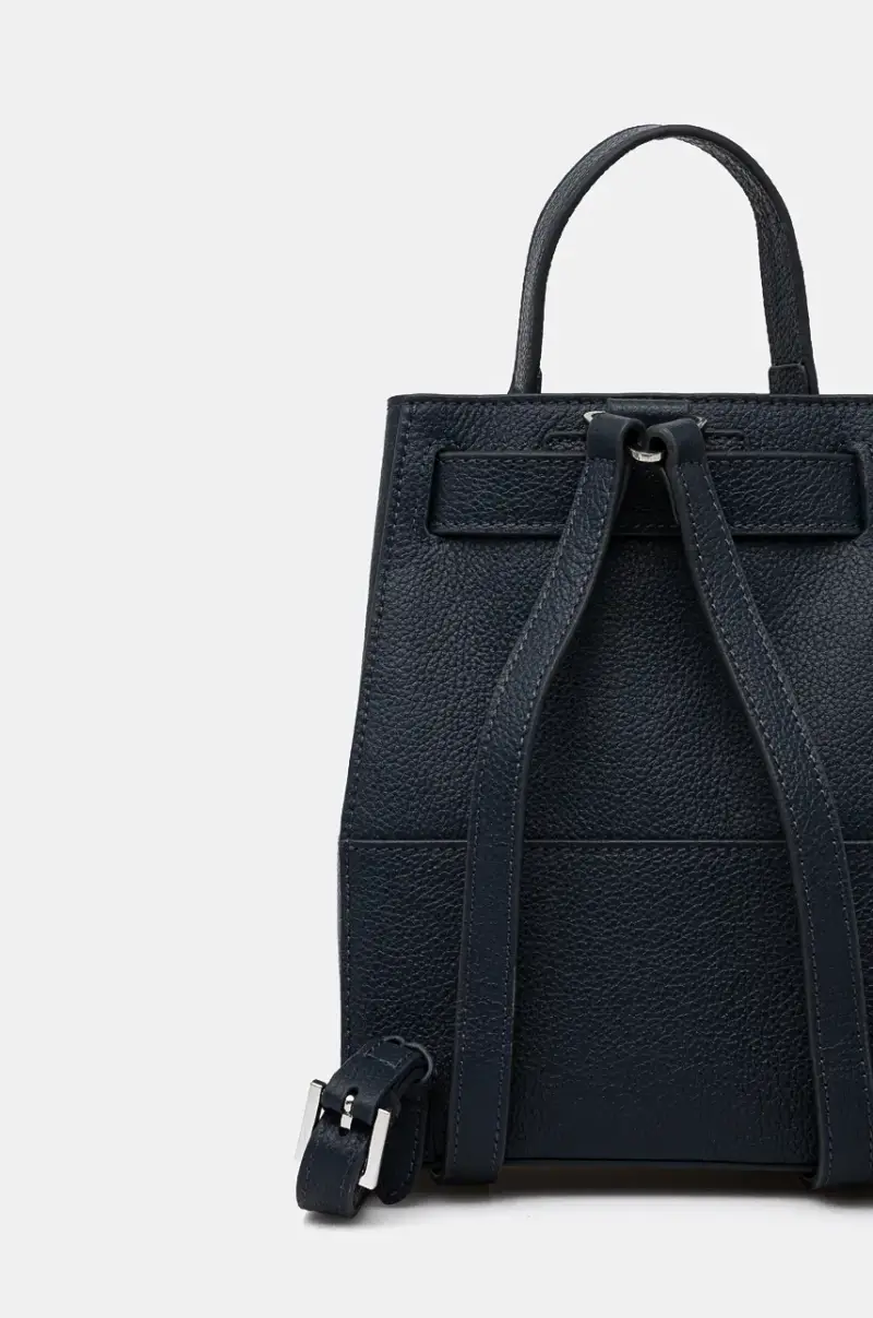 zaino in pelle CARACCIOLO donna colore blu navy RCP25013ZA miniatura 3