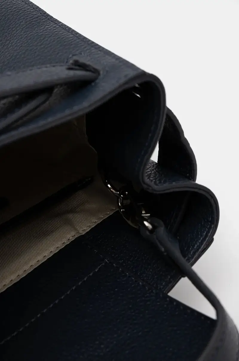 zaino in pelle CARACCIOLO donna colore blu navy RCP25013ZA miniatura 4