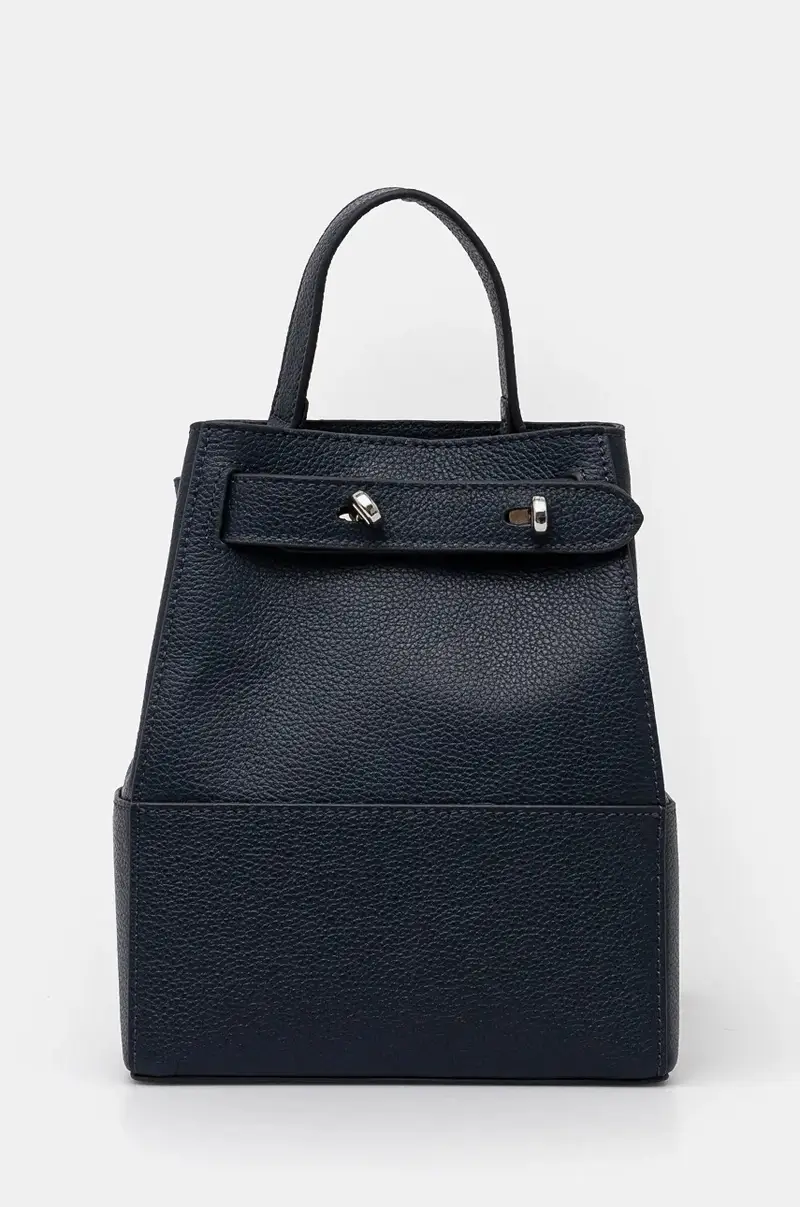 zaino in pelle CARACCIOLO donna colore blu navy RCP25013ZA
