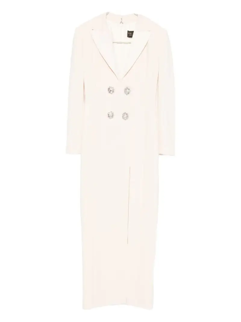 Simona Corsellini Abito lungo burro con bottoni