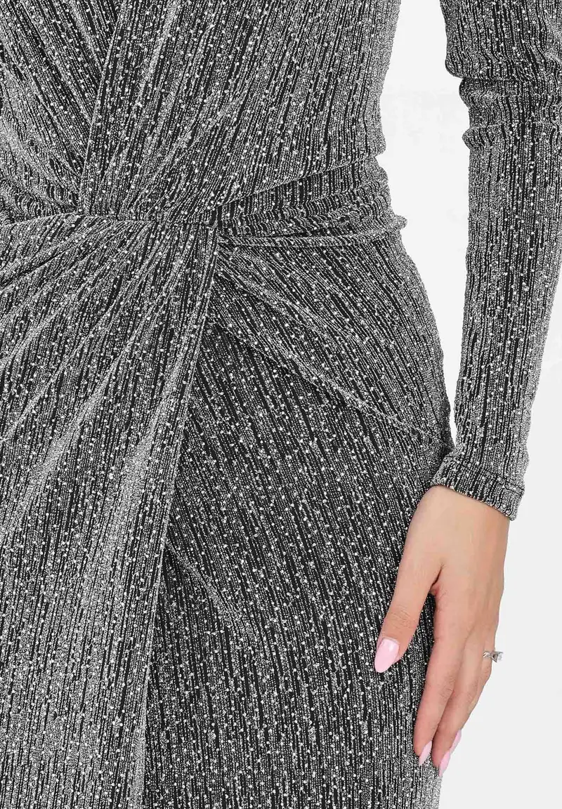 SIMONA CORSELLINI Abito lungo argento da donna miniatura 2