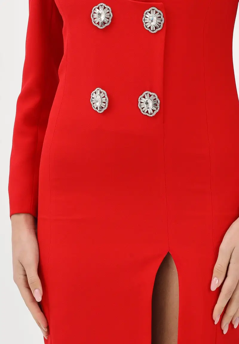 SIMONA CORSELLINI Blazer Donna Rosso 4082733 miniatura 3