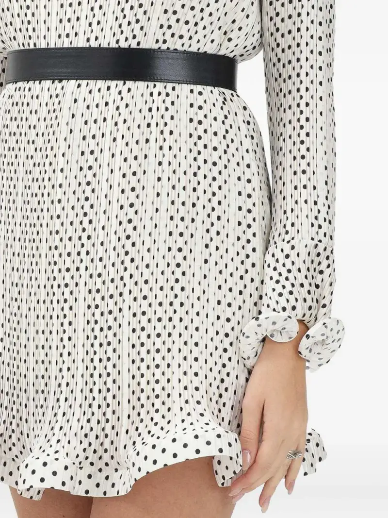 Abito panna con fantasia pois all-over miniatura 2