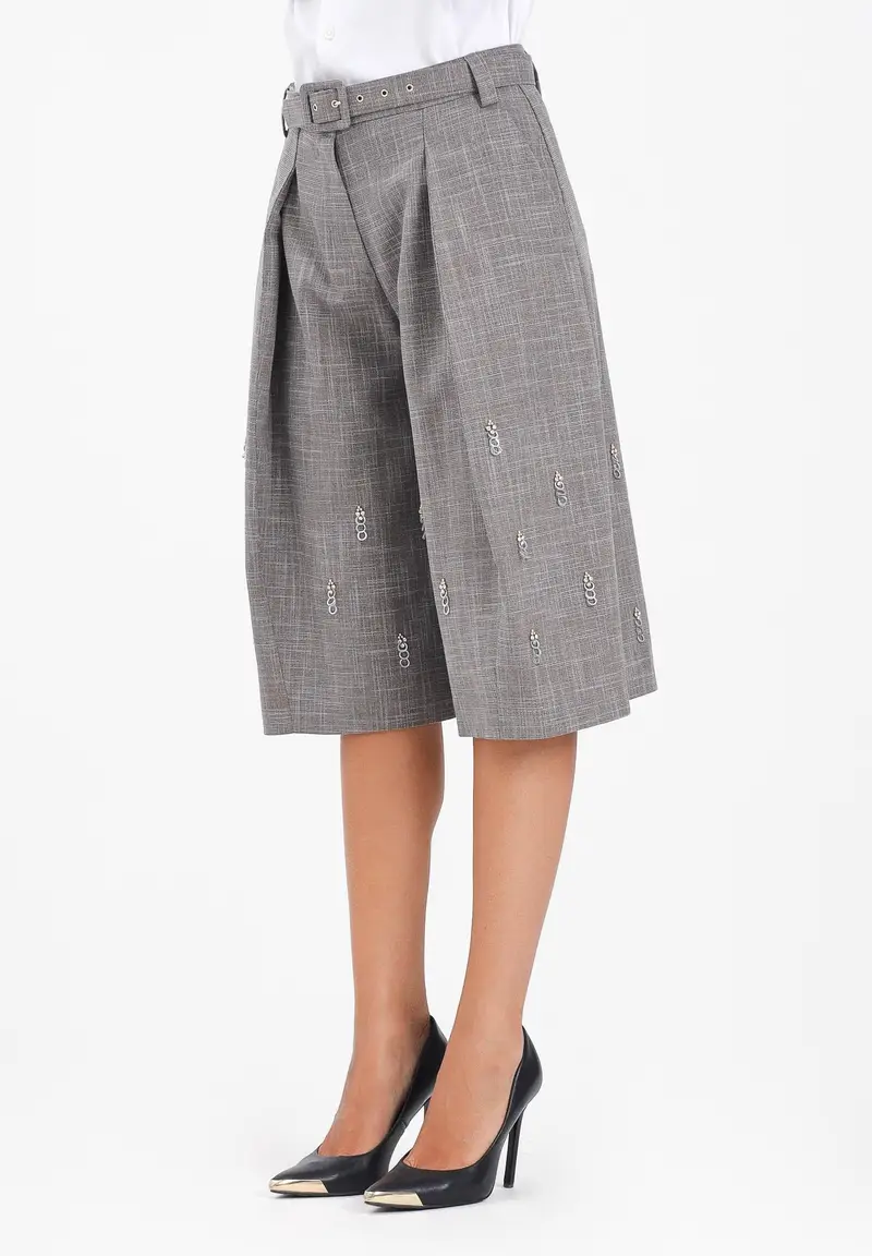 SIMONA CORSELLINI Bermuda Donna Grigio 2817746