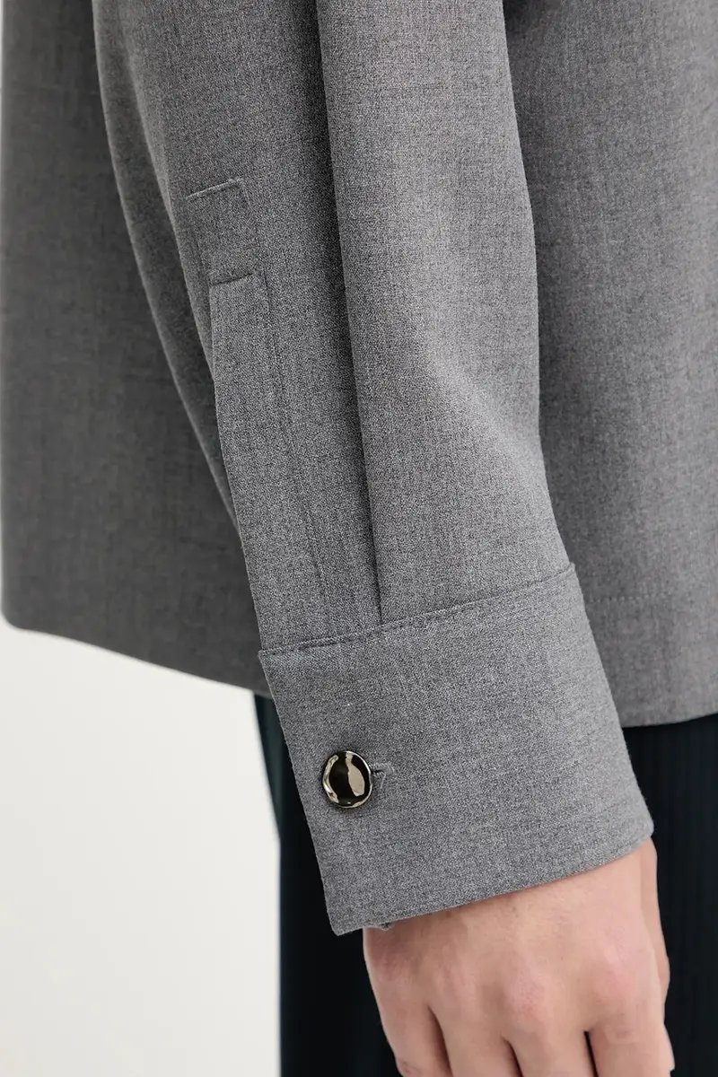 camicetta donna colore grigio A25CPBL001S1 miniatura 5