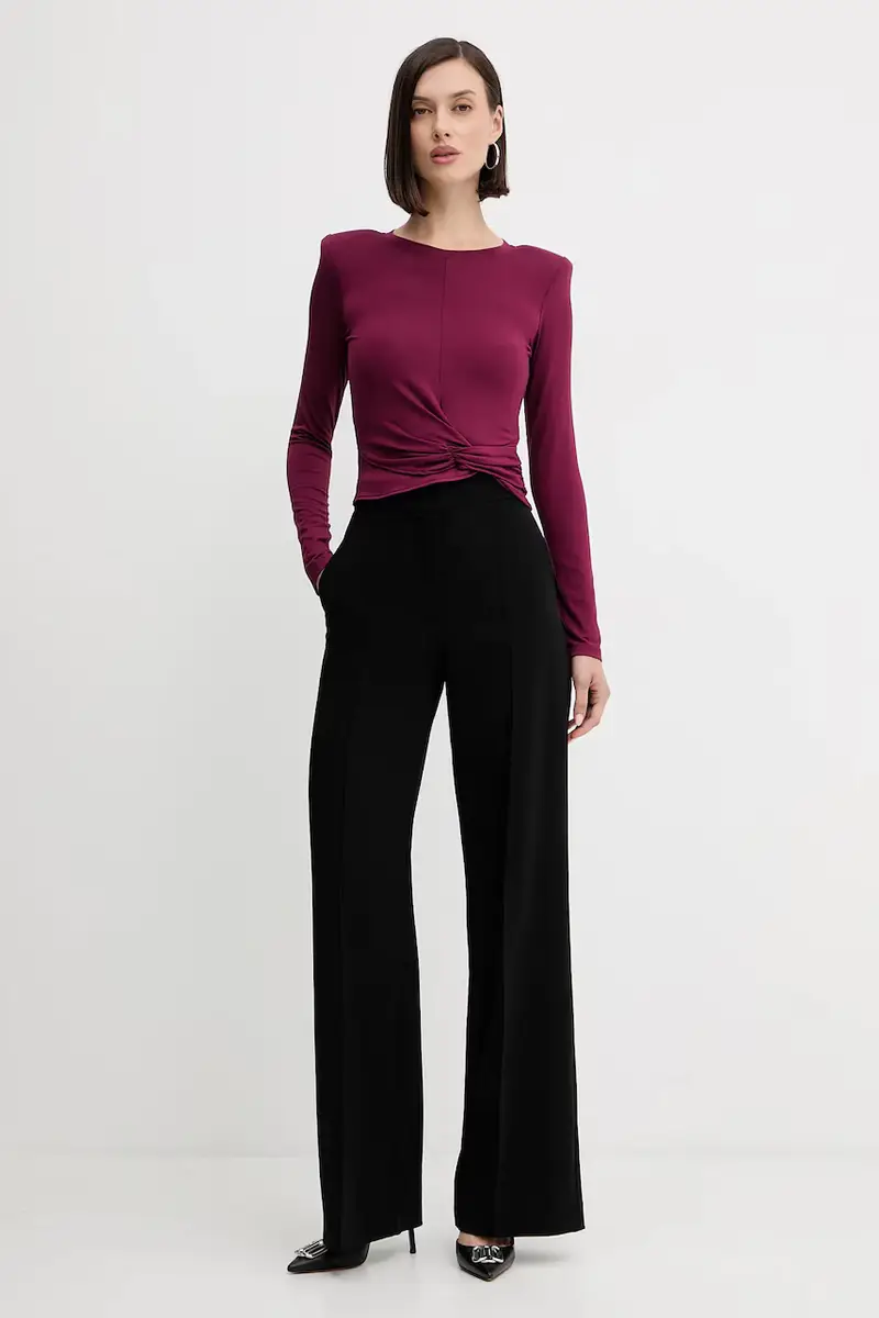 camicia a maniche lunghe colore granata A25CPTS00101 miniatura 2