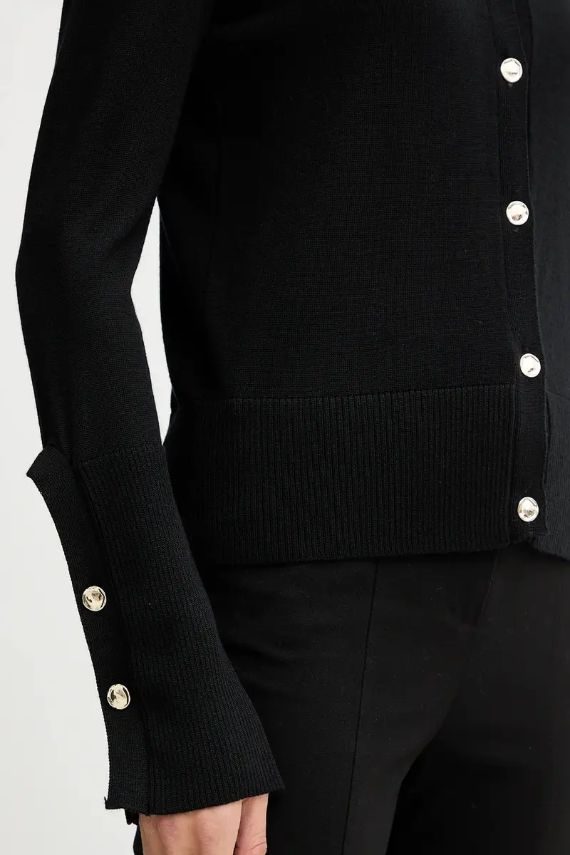 SIMONA CORSELLINI Cardigan Donna Nero 3776552 miniatura 5