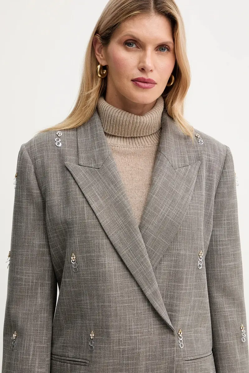 giacca colore marrone A25CPGI00301 miniatura 4