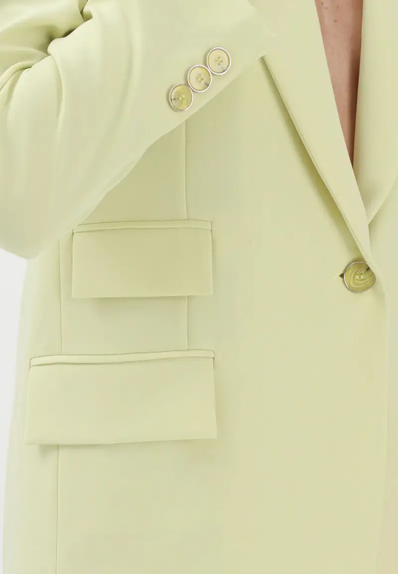 Giacca monopetto lime da donna miniatura 3