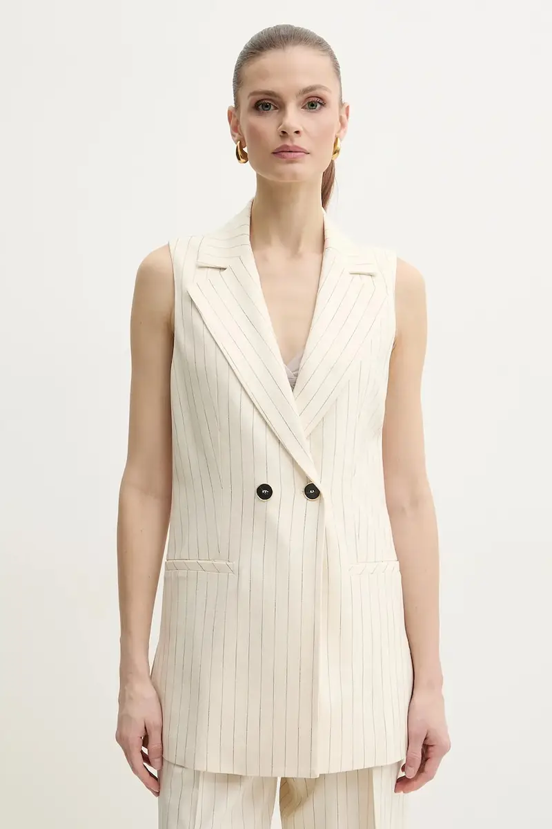 gilet colore beige P25CPGL003