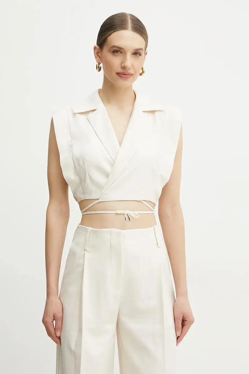 gilet colore beige P25CPTO005