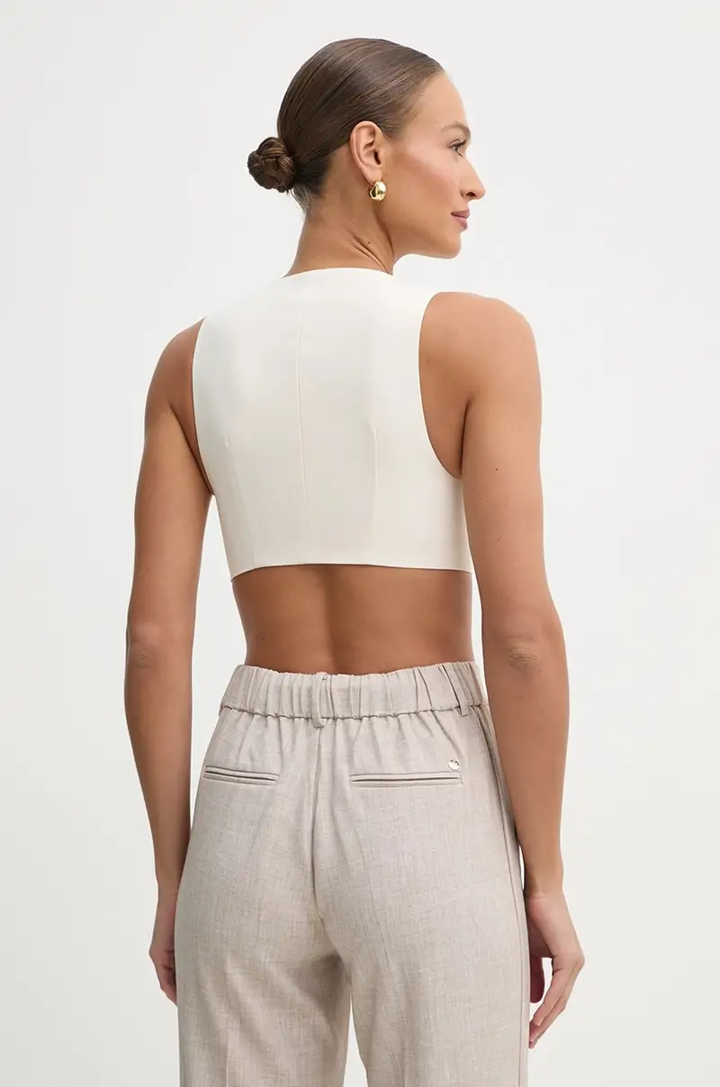 gilet colore beige P25CPTO011 miniatura 3