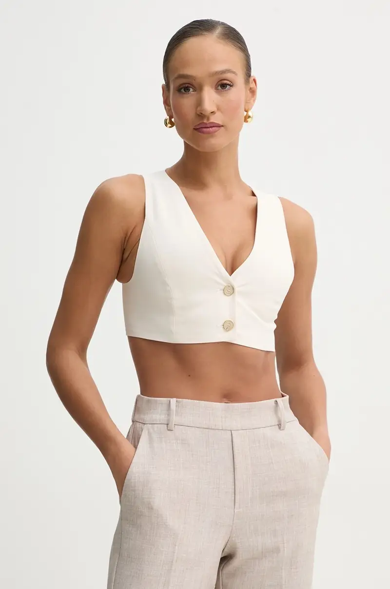 gilet colore beige P25CPTO011 miniatura 4