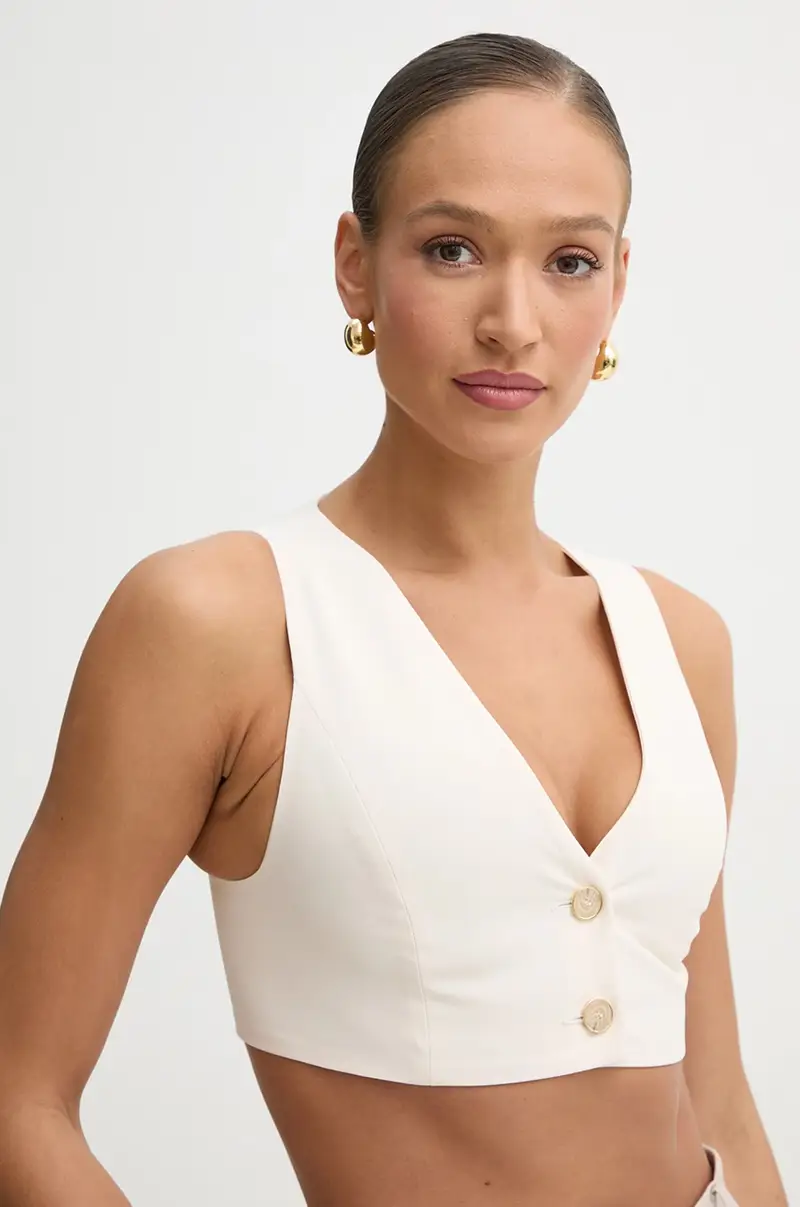 gilet colore beige P25CPTO011