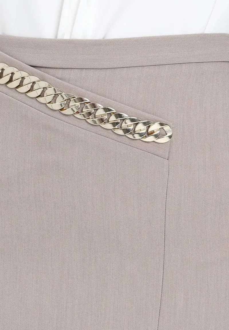 SIMONA CORSELLINI Gonna longuette beige da donna miniatura 2