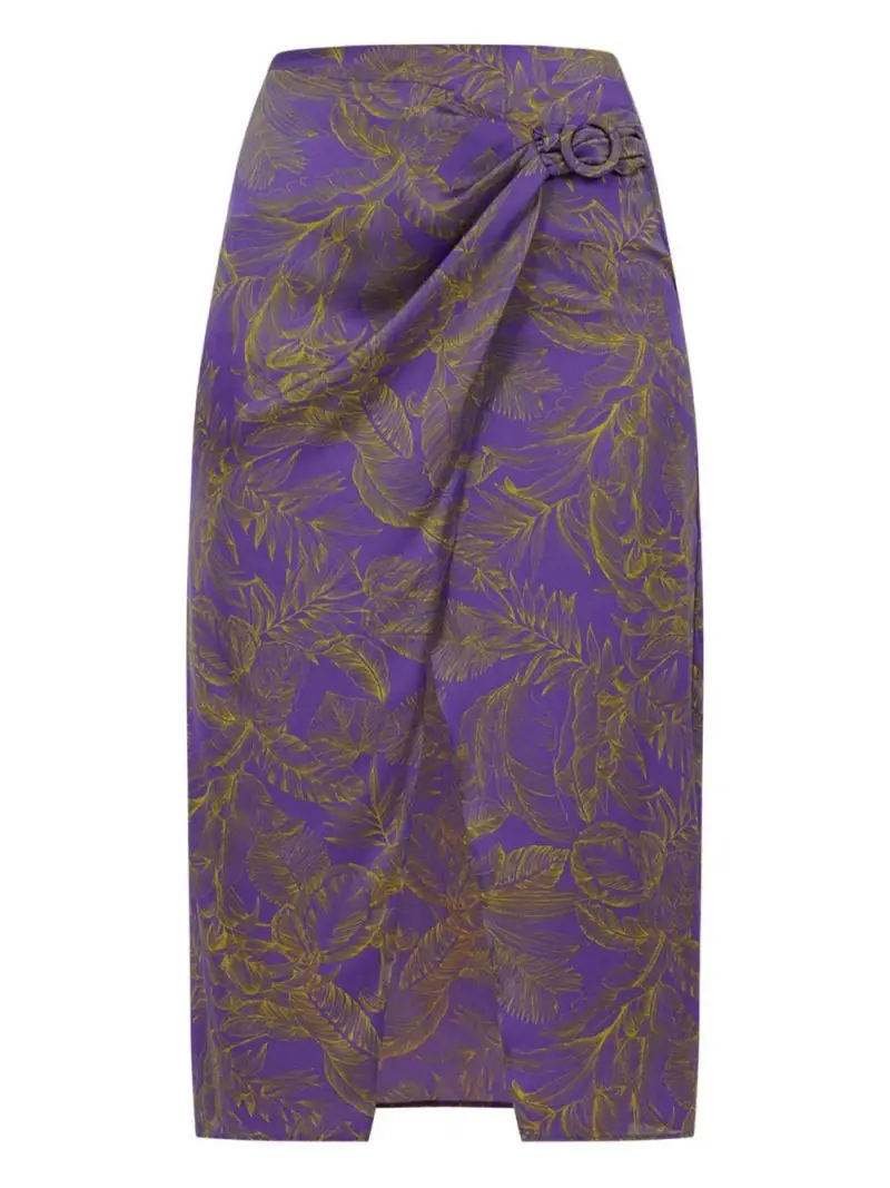 Gonna viola fantasia a portafoglio raso miniatura 2